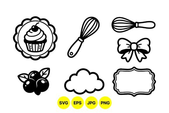 Cute Baking Clipart Collection: Graphics & Illustrations for Sweet Branding