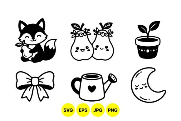 Cute Garden Critters Clipart Set: Charming Graphics for Local Branding & Packaging