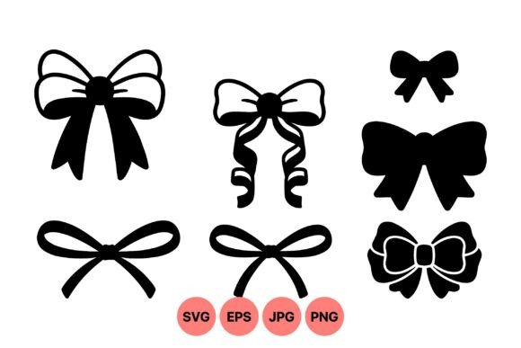 Elegant Black Ribbon Clipart Pack: Editorial Graphics for Polished Web Design and Illustration Projects