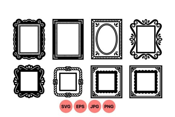 Elegant Vintage Frame Designs: Timeless Graphics for Branding and Marketing Illustrations