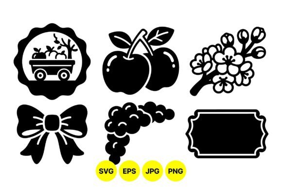 Farm Fresh Vintage Clipart – Graphics & Illustrations for Rustic Branding