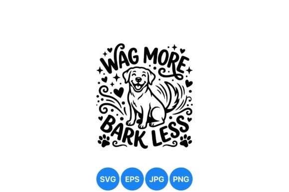 Happy Wagging Dog SVG Design: A Cheerful Graphic for Lifestyle and Pet Brands