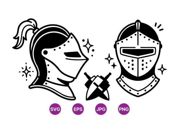 Medieval Knight Helmet SVG Design for Branding & Marketing Graphics