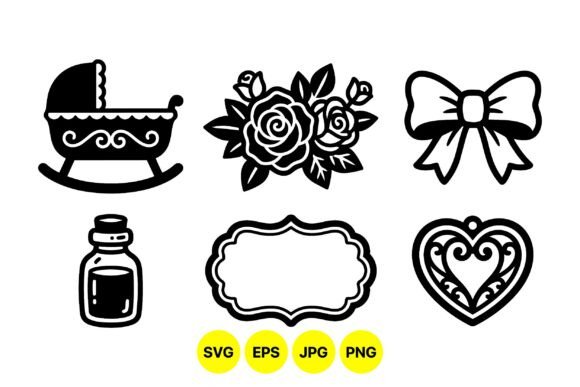 Vintage Baby Clipart Collection: Timeless Graphics for Local Business Branding